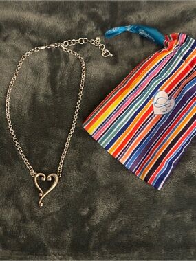 Brighton "Adore Me" Tuscan Heart Pendant Necklace - Retired Style (With Pouch)